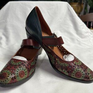 Spring Step L'Artiste LaJuan size 39 Brand New Bordeaux Multi color